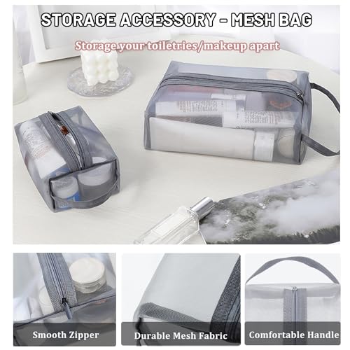 VNIMTI Makeup Travel Case, Hard Shell Cosmetic Case Organizer, Portable Cosmetic Bag, Mini Makeup Luggage with Shoulder Strap, ABS Surface, Zipper, Large Capacity, White - color: White
