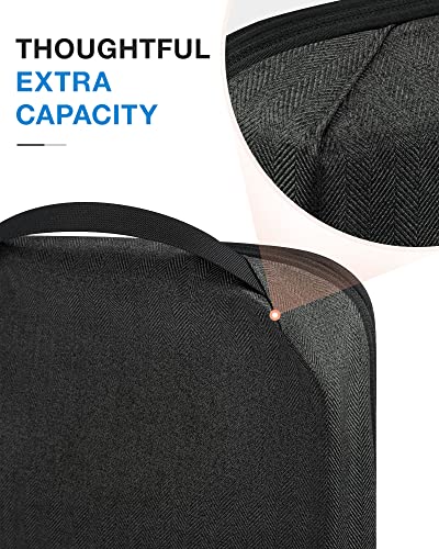 BAGSMART Compression Packing Cubes for Travel, 6 Set - color: 04-Black, size: 6 Set