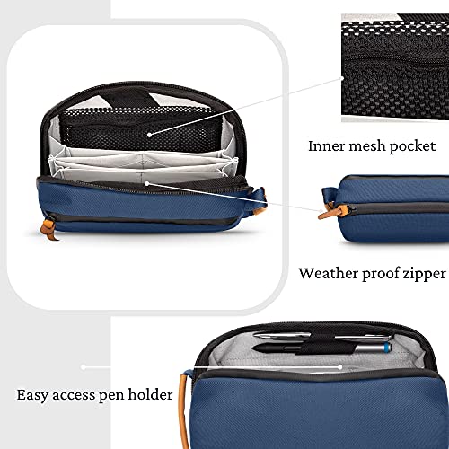 TRIPPED Travel Gear Tech Organizer Pouch for Cables and Accessories - color: Navy