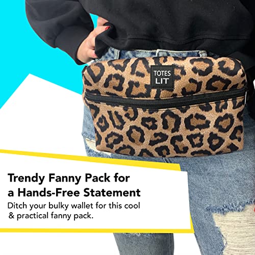 Crossbody Neoprene Fanny Pack, Water-Resistant & Fashionable Running Fanny Packs with Compartment and Adjustable Strap, Gym, Hike & Travel Bag by Lit Handlers, Pink Ombre - color: PINK OMBRE