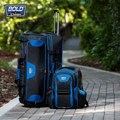Travelpro Bold Softside Checked Large Luggage & Backpack Set, Olive/Black - color: Olive, size: Large