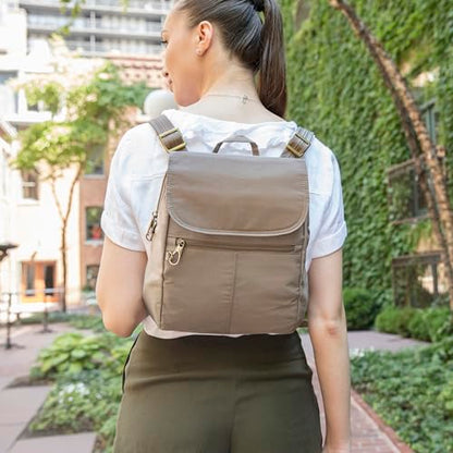Travelon Anti-Theft Signature Slim Backpack - color: Smoke