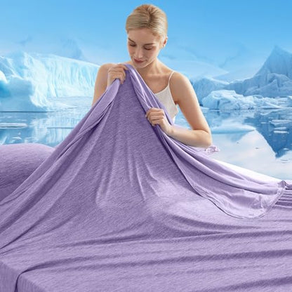 Marchpower Arc-Chill Cooling Blanket for Hot Sleepers Queen Size Purple - color: Purple, size: Queen 79" X 86"