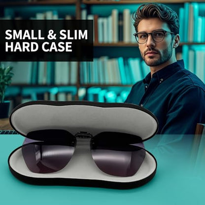 Eyeglasses Cases for Glasses, Clip-on, Sunglasses, Reading Glasses - color: Black-1