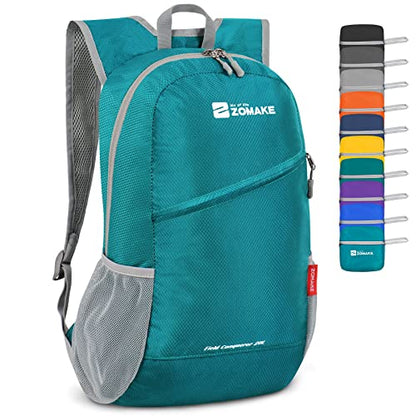 ZOMAKE Lightweight Packable Backpack 20L, Foldable Small Daypack for Hiking - color: Lake Green