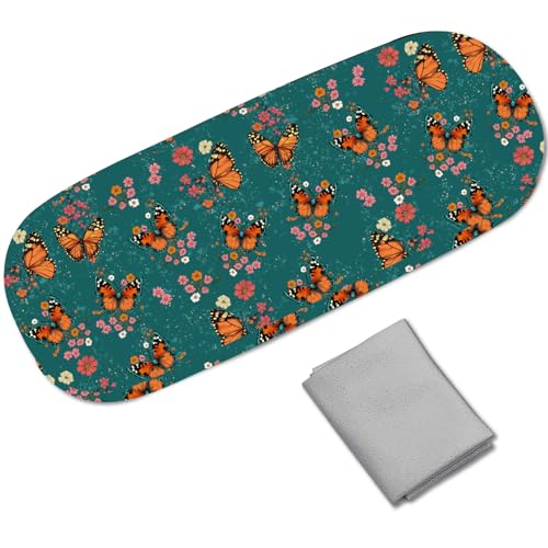 CREATCABIN Hard Shell Glasses Case Leather Sunglasses Cases Eyeglasses Holder Pouch - style: Butterfly