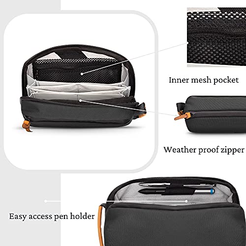 TRIPPED Travel Gear Tech Organizer Pouch for Cables and Accessories - color: Black