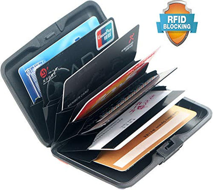 미니 알루미늄 카드 지갑 RFID 신용 카드 홀더 RFID 신용 카드 케이스 비즈니스 카드 케이스 금속 ID 케이스 남성 여성용, cc8004, 모던. - color: cc8004