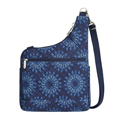 Travelon Anti-Theft Classic Crossbody Bag - color: Geo Sunflower