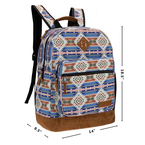 Wrangler Yellowstone Sturdy Backpack, Water-Resistant Casual Travel Daypack - color: Tan