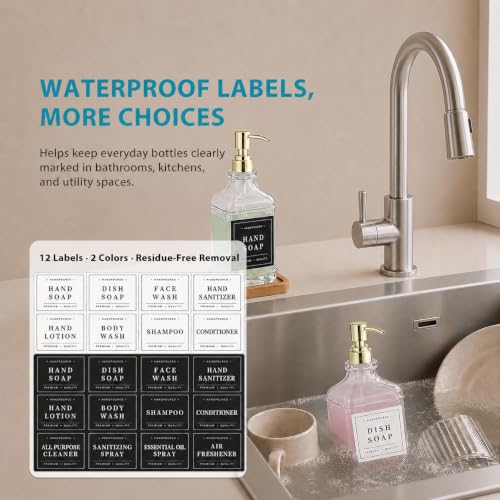Kitchen Glass Soap Dispenser Set with Tray 2 with Gold Rust Proof Pump - color: Dm2647-gold