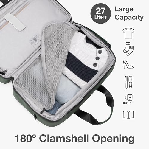 Traveler's Choice Wanderbout 27L Duffel Bag for Travel - color: Green
