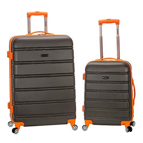 Rockland Melbourne Hardside Expandable Spinner Wheel Luggage, Charcoal, 2 Piece (20"/28") - color: Charcoal, size: 2 Piece (20"/28")