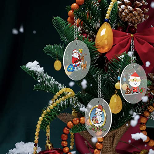 Acrylic Clear Ornament Circle Blanks, 3.5" Transparent Round Disc - size: 3.5 inch