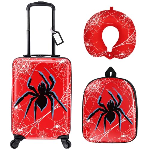 Sanwuta Luggage Sets, 4 Pack, Hardside Suitcases 16 Inch Spider - size: 16 inch, style: Spider