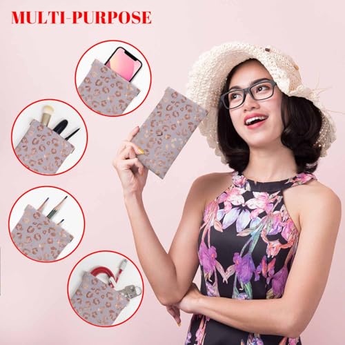 Ocean Beach Glasses Case, Sunglasses Organizer Eyeglasses Case Glasses Cases Pouch For Men Women - color: Leopard Print