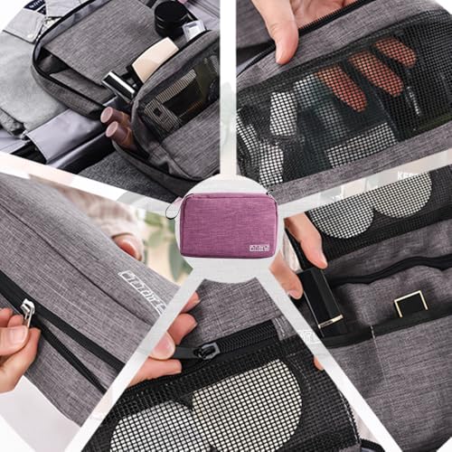 Hanging Toiletry Bag, Purple, Women or Man