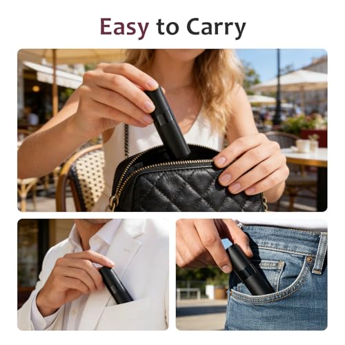 LISAPACK 8ML Atomizer 여행용 향수 스프레이 병, 빈 향수 디스펜서, 남성 및 여성용 휴대용 스프레이, 3가지 색상7 - color: 3가지 색상7