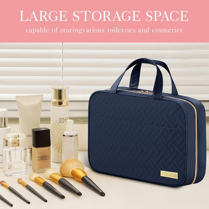HOTOR Hanging Travel Toiletry Bag Women Men Essentials Navy Blue - color: Navy Blue, size: Medium