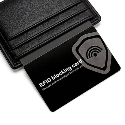 6 Pack RFID Blocking Card, NFC Contactless Credit Card Protector Safe Wallet Shield Bank Card Blocker
