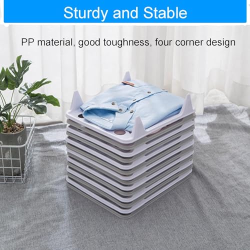 10 PCS T Shirt Organizer for Clothes Storage, Stackable Closet Organizer with Easy Access, Shirt Folder Board, Sturdy and Durable, Clothes Folder