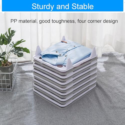 10 PCS T Shirt Organizer for Clothes Storage, Stackable Closet Organizer with Easy Access, Shirt Folder Board, Sturdy and Durable, Clothes Folder
