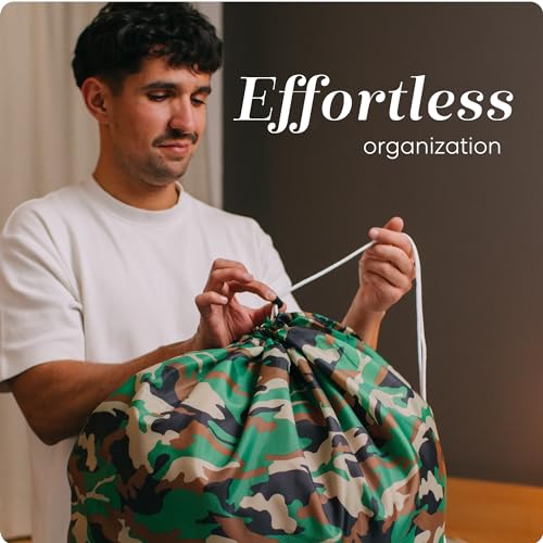 Handy Laundry XL Nylon Laundry Bag 22"x32" 2-Pack, Heavy Duty, Camouflage - color: Camouflage, size: 22" x 32" (Pack of 2)