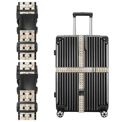 Nuxovilar Luggage Straps Set for Suitcase 1.96x90.5in Polyester - color: YVC10955, size: 1.96"x90.5"