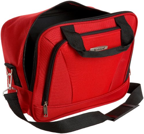 Rockland Journey Softside Upright Luggage Set,Expandable, Red, 4-Piece (14/19/24/28) - color: Red, size: 4 Piece (28"/24"/19"/14" Tote)