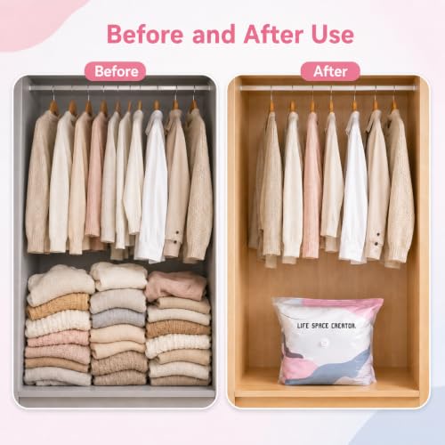 3 PACK No-Pump Vacuum Storage Bags, Cube Compression Life Space Saving Storage Bags, No-Pump 3D Large Vacuum Storage Compression Bag for Clothes and Bedding (39.4" × 31.5" × 12.5") - size: 39.4" × 31.5" × 12.5"