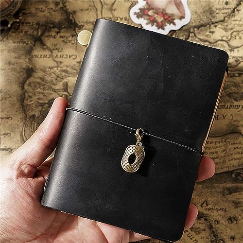 Genuine Leather TN Travel Notebook Protective Cover Journal Sketchbook Planner Agenda Diary Personal Organizers Noteboo (Black Passport) - color: Black Passport