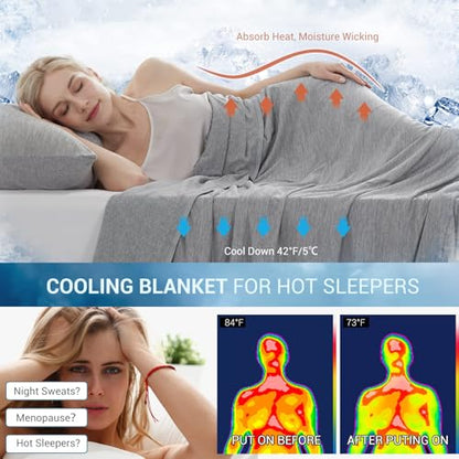 Marchpower Arc-Chill Cooling Blanket for Hot Sleepers Queen Size Gray - color: Gray, size: Queen 79" X 86"
