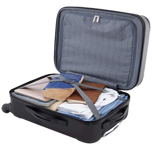 Travelers Club Chicago Hardside Expandable Spinner Luggage, Black, 22" Carry-On - color: Black, size: 1-Piece (22" Carry-On)