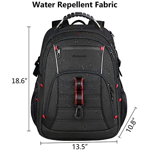 KROSER Travel Laptop Backpack 17.3 inch Computer Backpack - size: 17.3 inch