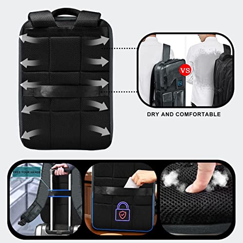ZINZ Expandable Laptop Backpack 15 15.6 16 Inch,Dark Gray - color: Dg01y01