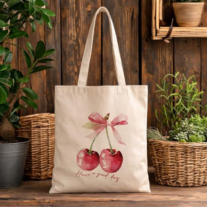 Funny Canvas Tote Bag, Reusable Playful Pattern Shoulder Bag, Whimsical Carryall for Shopping Beach Travel - color: Travel 07