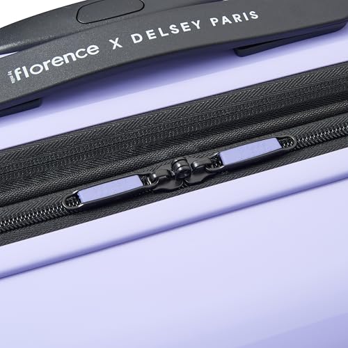 florence by mills Spin Me Away Hardside Expandable Luggage with Spinner Wheels, Lavender, Carry-On 20 Inch - color: Lavender, size: Carry-On 20 Inch