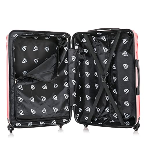 InUSA VASTY 20-Inch Carry-On Hardside Spinner Luggage Lightweight Red - color: Red, size: 20 Inch