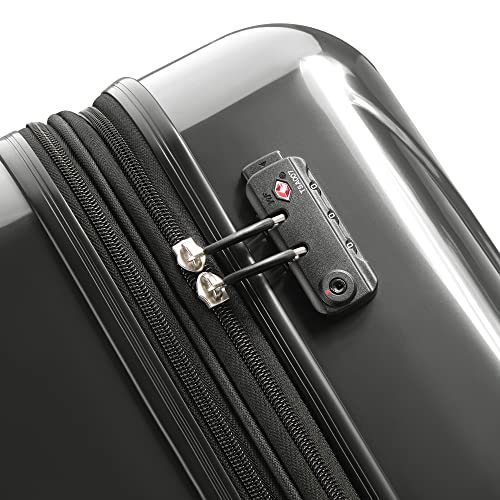 DELSEY PARIS Helium Aero Hardside Expandable Luggage with Spinner Wheels, Brushed Charcoal, 2-Piece Set (19/24) - color: Brushed Charcoal, size: 2-Piece Set (19/24)
