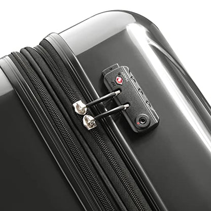 DELSEY PARIS Helium Aero Hardside Expandable Luggage with Spinner Wheels, Brushed Charcoal, 2-Piece Set (19/24) - color: Brushed Charcoal, size: 2-Piece Set (19/24)