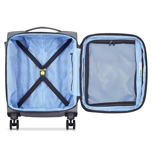 United Colors of Benetton Be Softside Expandable Luggage with Spinner Wheels, Anthracite, Carry-On 19 Inch - color: Anthracite, size: Carry-On 19 Inch