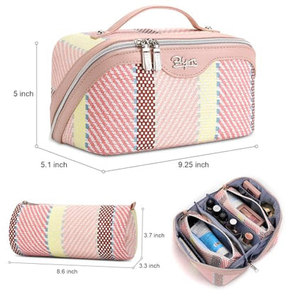 BOYATU Makeup Bag, Makeup Organizer, Toiletry Travel Bag for Women - Pink - color: C-3-Pink