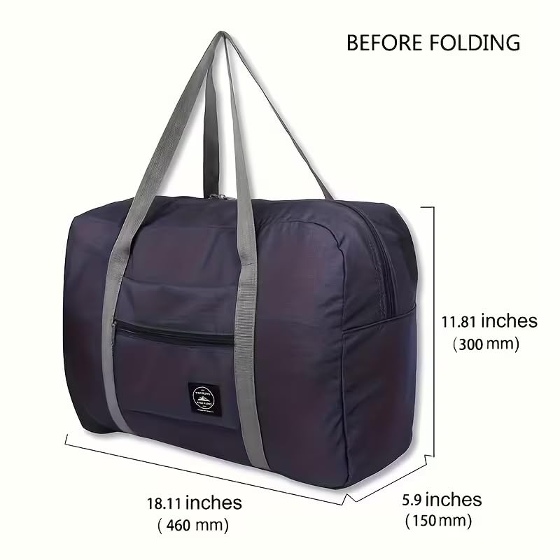 5pcs Foldable Travel Duffel Bag, Lightweight Waterproof Carry,5Colors - color: Red,Black,Pink,Blue,Sky Blue