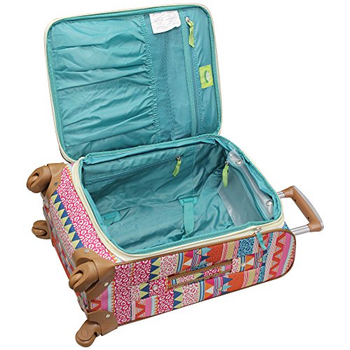 Lily Bloom Midsize 24" Expandable Design Pattern Luggage With Spinner Wheels (24in, On the Prowl) - color: On the Prowl
