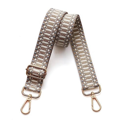 S-Jacorry Purse Strap Replacement Crossbody Wide Shoulder Strap Adjustable Canvas Straps Handbag Strap Replacement Belts - color: Gold Buckel-954