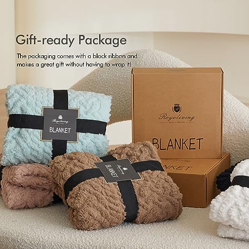 Royoliving Wearable Fleece Blanket with Pockets, Blush Pink, 58" x 64" - color: Blush
