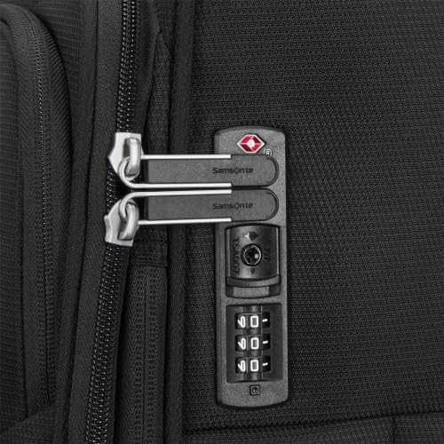 Samsonite Soft-Sided 3-PC: 20/24/29” (Carry-on, Medium & Large) Lightweight Expandable PortLift Luggage Set: Durable, 4 Spinner Wheels, Adjustable Handle, TSA Lock, 2 Front & Side Pocket- Black - color: Black, size: 3-Piece (20"/25"/29")