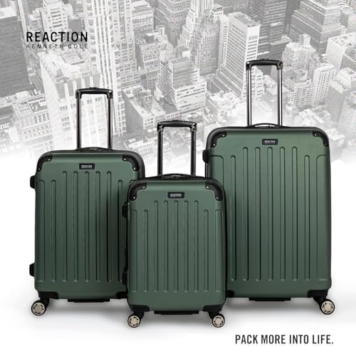 Kenneth Cole REACTION Renegade Luggage Expandable 8-Wheel Spinner Lightweight Hardside Suitcase, Cilantro, 3-Piece Set (20"/24"/28") - color: Cilantro, size: 3-Piece Set (20"/24"/28")