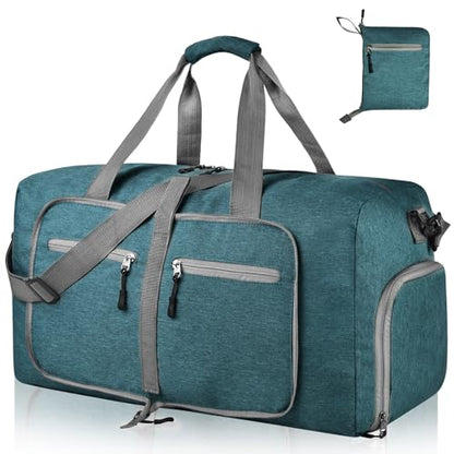 Dimayar 65L Foldable Duffle Bag, Travel & Weekender, Overnight, Gym - color: Green, size: 65L