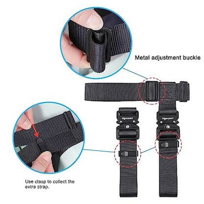 Vigorport Luggage Connector Straps for Suitcase, Add A Bag Suitcase Belt - size: Large-Metal Buckle
